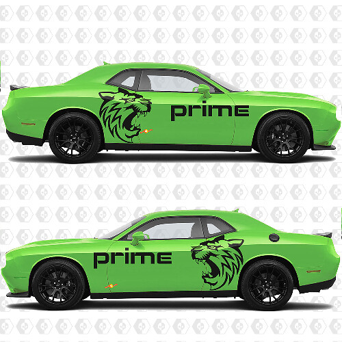 Wildcat Custom Text Side Vinyl Decal Graphic Sticker for Dodge Challenger 1