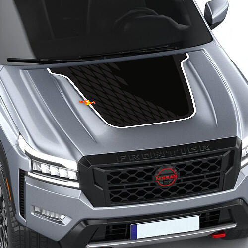 Adesivi in vinile opaco per cofano, decalcomanie e grafiche per Nissan Frontier Pro 4X