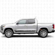 Custom Text Frame Door & Rocker Panel Vinyl Stripes for Chevrolet Colorado 3rd Gen 2023-2026_2