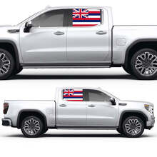 Hawaiian flag Side Window Colour Vinyl Decal Sticker for GMC Sierra 2