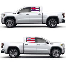 Hawaiian flag Side Window Colour Vinyl Decal Sticker for GMC Sierra 3