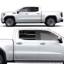 Hawaiian flag Side Window Vinyl Decal Sticker for GMC Sierra 2