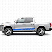Diagonal Slot Door & Rocker Panel Vinyl Stripes for Chevrolet Colorado 3rd Gen 2023-2026_5