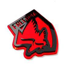 Freedom Bald Eagle Fender Badges Tailgate Emblem 3D Badge 5