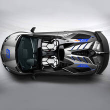 63 SVJ Side Bonnet Decal Sticker Graphics Lamborghini Aventador SVJ 2