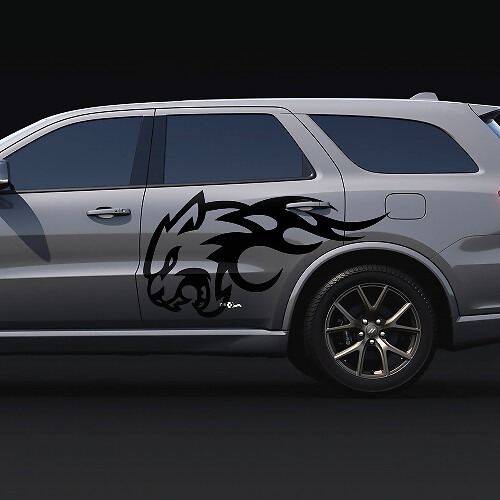 Autocollants en vinyle Wildcat Flame Side Decal pour Dodge Durango