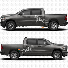 Side Doors Bedside Wolf Splash Stickers Decals Graphics 2