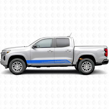 Parallel Contour Door & Rocker Panel Vinyl Stripes for Chevrolet Colorado 3rd Gen 2023-2026_5