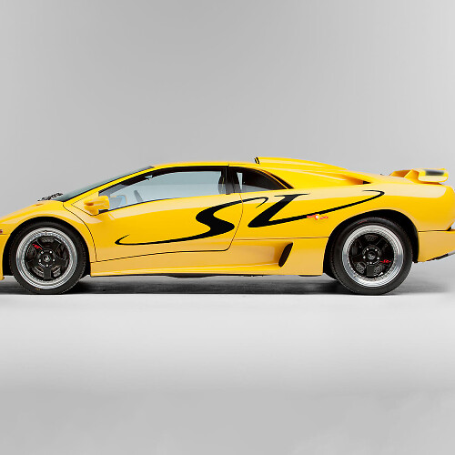 SV Logo Side Vinyl Decal Sticker for Lamborghini Diablo 1998