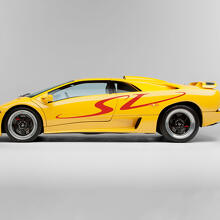 SV Side Graphics Vinyl Decal Kit for Lamborghini Diablo SV 1998_2