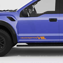 VelociRaptor V8 Portières Latérales Hayon autocollant pour Ford F150 3