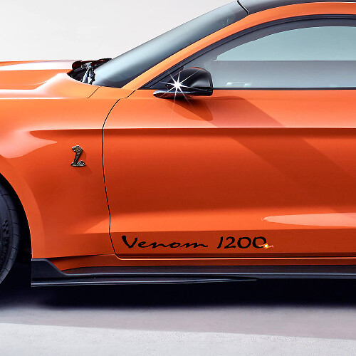 Venom 1200 Vinyl Door Decals for Musclecar GT500 