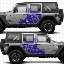 Autocollant vinyle Moose Splash Nature Side Doors adapté pour Jeep Wrangler 3