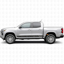 Topographic Band Door & Rocker Panel Vinyl Stripes for Chevrolet Colorado 3rd Gen 2023-2026_2