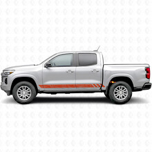 Topographic Band Door & Rocker Panel Vinyl Stripes for Chevrolet Colorado 3rd Gen 2023-2026_4