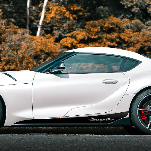 Rocker Panel Side Stripe Vinyl Decals for Toyota Supra MKV A90 A91