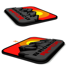 Sunset Mountains Guardabarros Insignias Emblema de Portón Insignia 3D para Ford Bronco Raptor 2