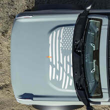 Hood American US Flag Destroyed Decals Stickers for Musclecar horse 4