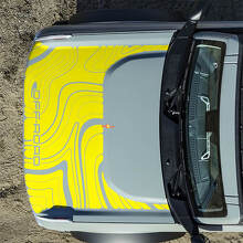 Hood Topographic Off Road Decals Stickers for Ford Bronco 2