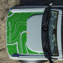 Hood Topographic Off Road Decals Stickers for Ford Bronco 6