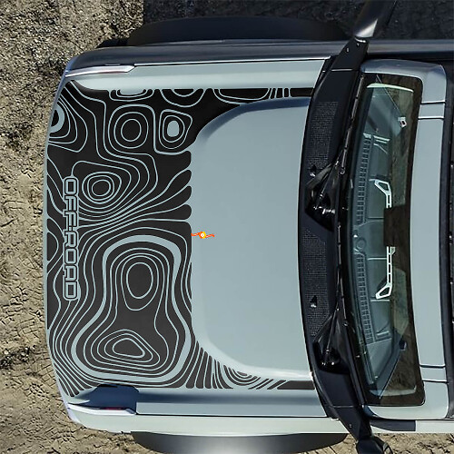 Calcos Topográficos de Capó para Todo Terreno para Ford Bronco 2