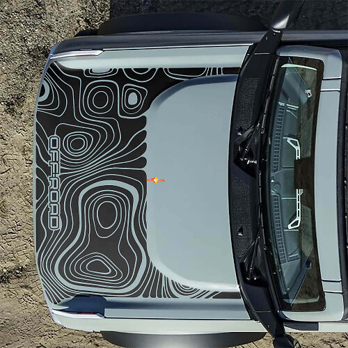 Calcos Topográficos de Capó para Todo Terreno para Ford Bronco 2
