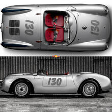 Kit complet Porsche 130 Little Bastard James Dean Kit de bandes latérales Autocollant PORSCHE 550 2