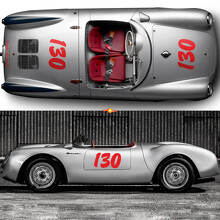 Kit complet Porsche 130 Little Bastard James Dean Kit de bandes latérales Autocollant PORSCHE 550 3