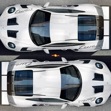 Turbo S Style Front and Rear Fender Quarter Panel Vinyl Decal Kit for Porsche 911_2