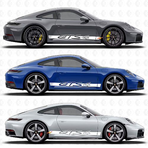 GTS 4 Racing Stripes Side Vinyl Decal Sticker for Porsche 911