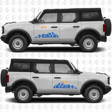 4x4 Off Road Mountains Side Door Graphics Vinyl Decal Sticker fits to Ford Bronco 3