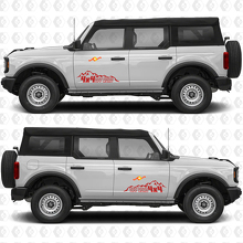 4x4 Off-Road Mountains Side Door Graphics Vinyl Decal Sticker fits to Ford Bronco 3