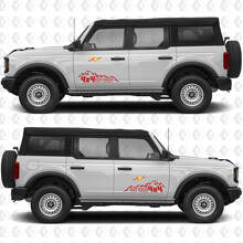 4x4 Off-Road Mountains Side Door Graphics Vinyl Decal Sticker fits to Ford Bronco 3