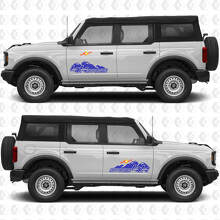 4x4 Off Road Side Door Graphics Decals for Ford Bronco 2