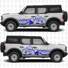 Yeti 4x4 Off Road Mountains Side Doors Graphics Vinyl Decal Sticker fits to Ford Bronco 2
