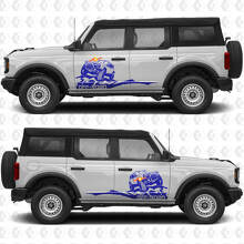 Rock Crawler Mountains Side Doors Graphics Vinyl Decal Sticker 3 fits to Ford Bronco 2