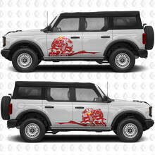 Rock Crawler Mountains Side Doors Graphics Vinyl Decal Sticker 3 fits to Ford Bronco 3