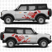 4x4 Off Road Mud Splash Side Vinyl Decal Kit for Musclecar horse_3