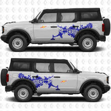 Military Star Splash Side Doors Graphics Vinyl Decal Sticker fits to Ford Bronco 2