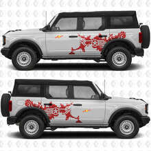 Military Star Splash Side Vinyl Decal Sticker Graphics for Musclecar horse 3