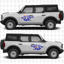 Military Star Splash Side Doors Graphics Vinyl Decal Sticker 2 fits to Ford Bronco 2