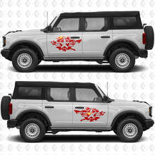 Military Star Splash Side Doors Graphics Vinyl Decal Sticker 2 fits to Ford Bronco 3