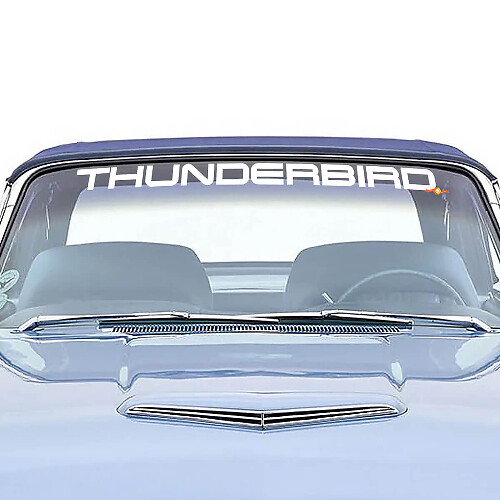 Thunderbird Windscreen Graphics Vinyl Decal Sticker fits to Musclecar Thunderbird