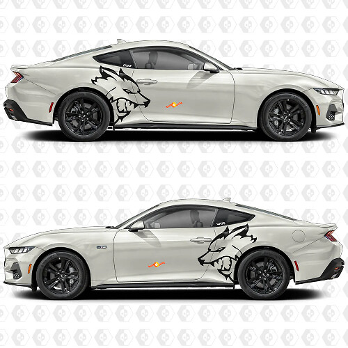 Coyote Side Vinyl Decal Kit for Musclecar Musclecarmodel