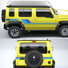 Heritage Retro Side and Rear Stripe Vinyl Decal Kit for Suzuki Jimny XL_2