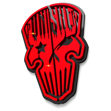 Skull Punisher Guardsman Badges Tailgate Emblem 3D Badge 5