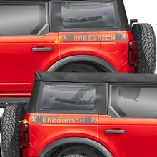 Rear Side Sasquatch Graphics Decals Stickers for Ford Bronco Black Diamond 3