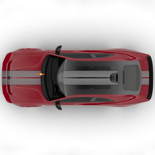 Sixpack Dual Central Stripes Bonnet Rally Offset Vinyl Decal Graphic 2 for Dodge Charger Daytona 3