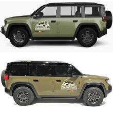 Overland Adventure Mountains Side Doors Vinyl Decal 2 for Jeep Recon 3