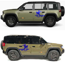 Bald Eagle Military Star Side Doors Vinyl Decal for Jeep Recon 2